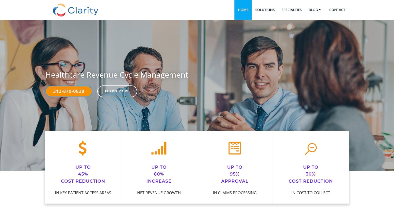 Screenshot from https://www.clarityhealthrcm.com